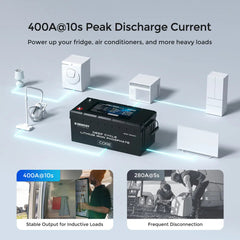 12V 200Ah Deep Cycle Lithium Iron Phosphate Battery Core Series