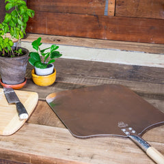 WPPO Traditional Aluminum Long Handle Pizza Peel 16"W x 40"L - Green Vista Living