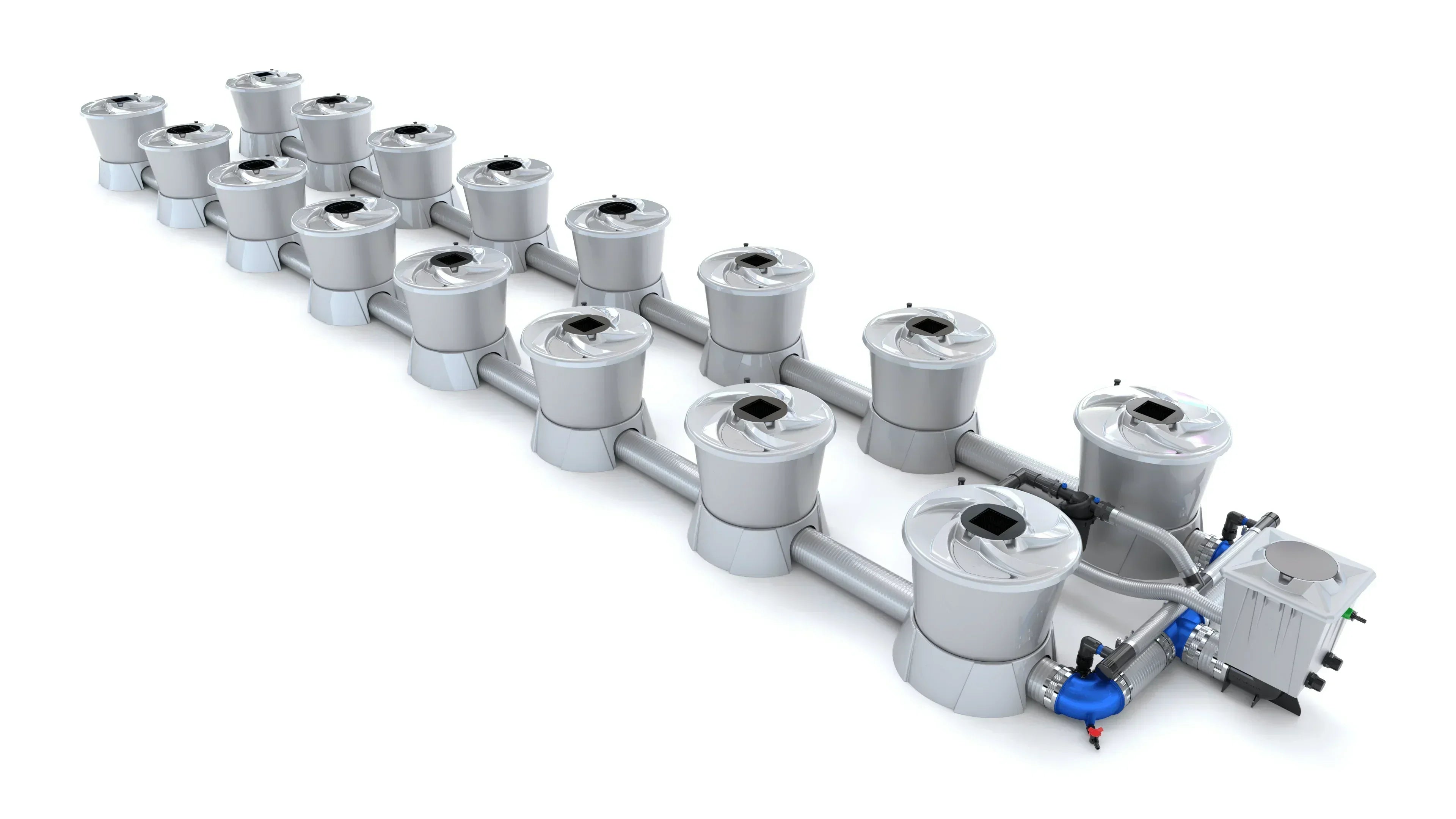 Alien Hydroponics - V-SYSTEM 16 Pot 2 Row Kit - Green Vista Living