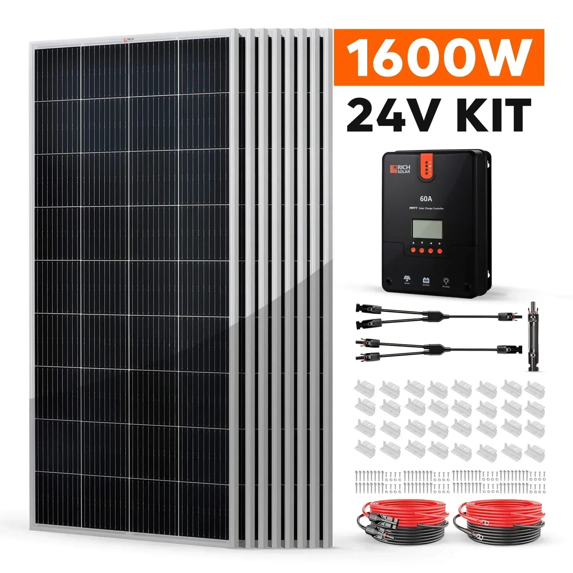 Rich Solar - 1600 Watt Solar Kit - Green Vista Living