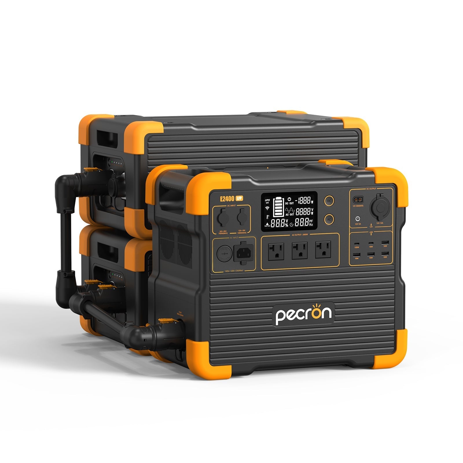 PECRON E2400LFP Portable Power Station 2400W 2048Wh - Green Vista Living
