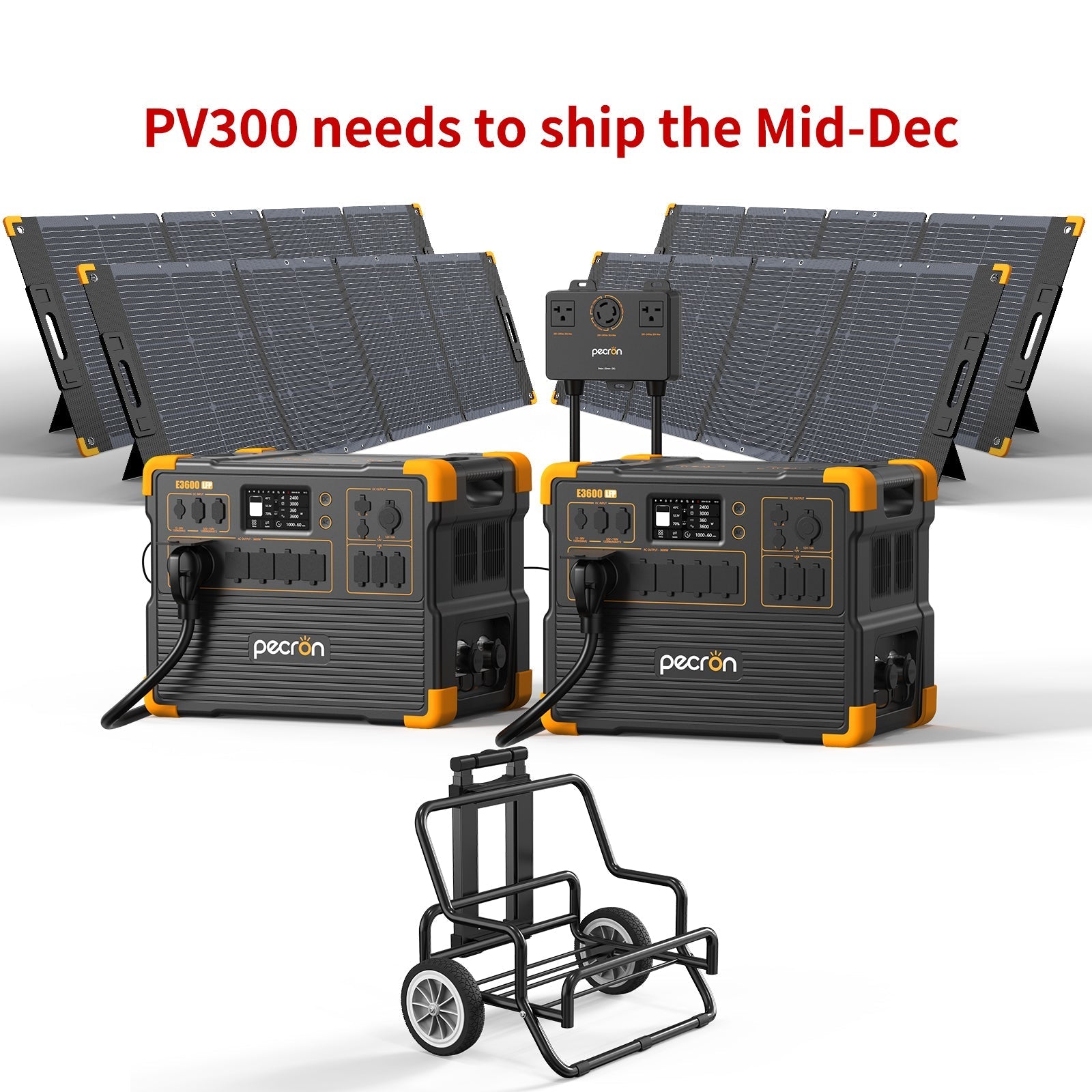 PECRON E3600LFP Portable Power Station 3600W 3072Wh - Green Vista Living