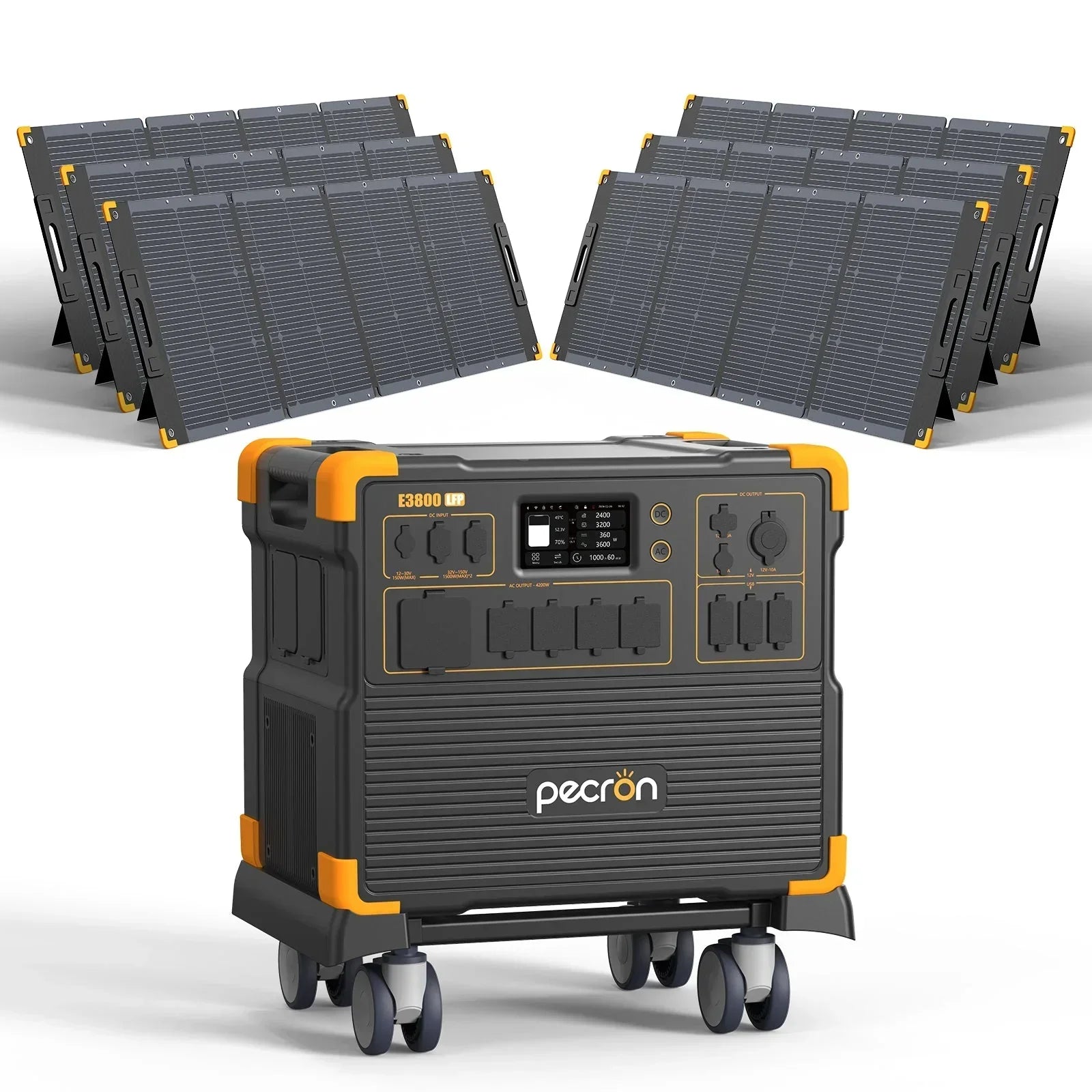 PECRON E3800LFP Portable Power Station 4200W 3840Wh - Green Vista Living