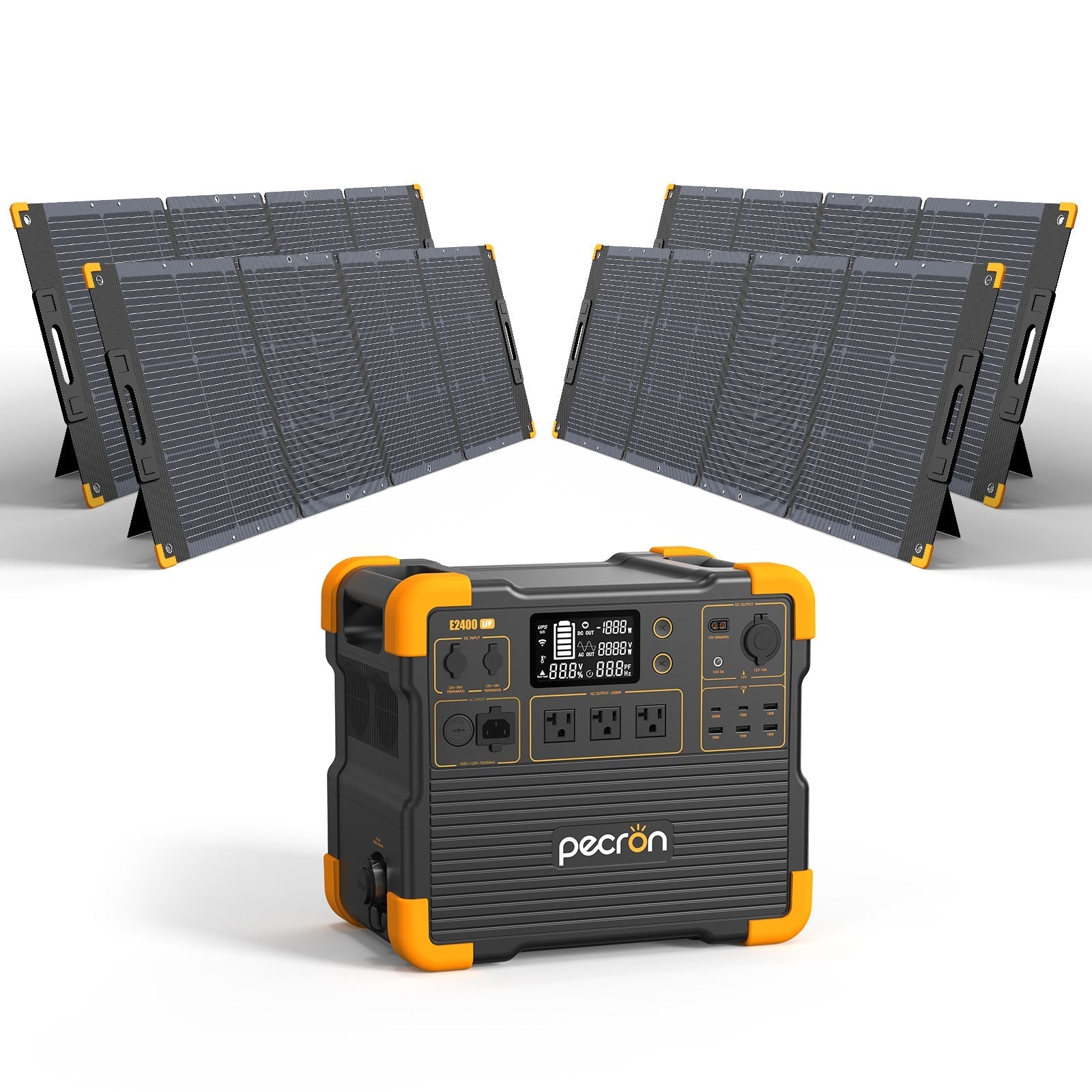 PECRON E2400LFP Portable Power Station 2400W 2048Wh - Green Vista Living