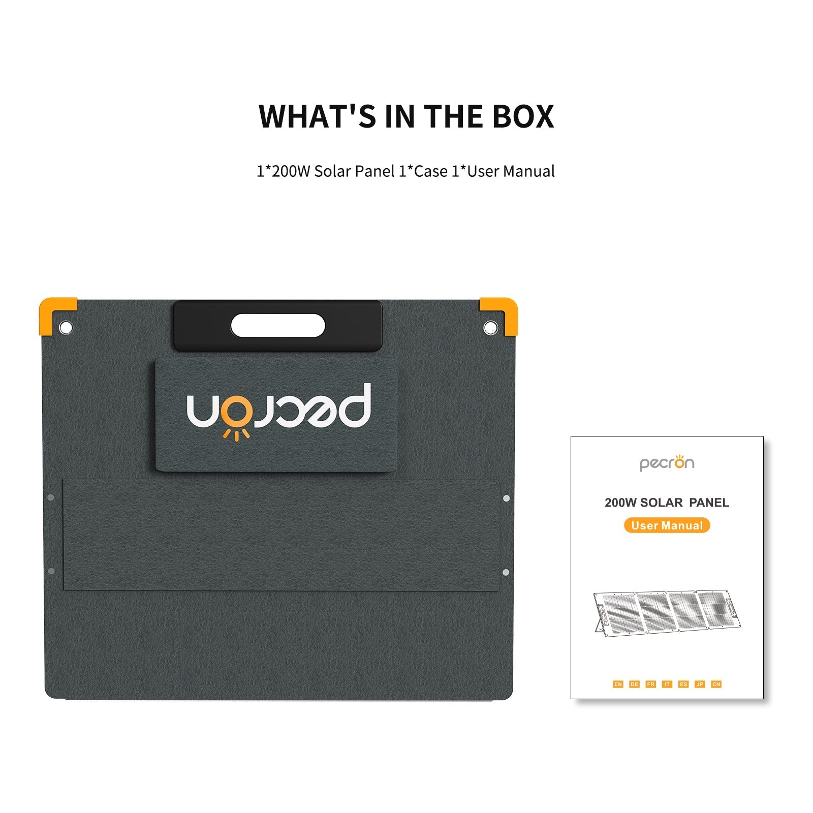 PECRON PV200 200W Portable Solar Panel Waterproof IP67 - Green Vista Living