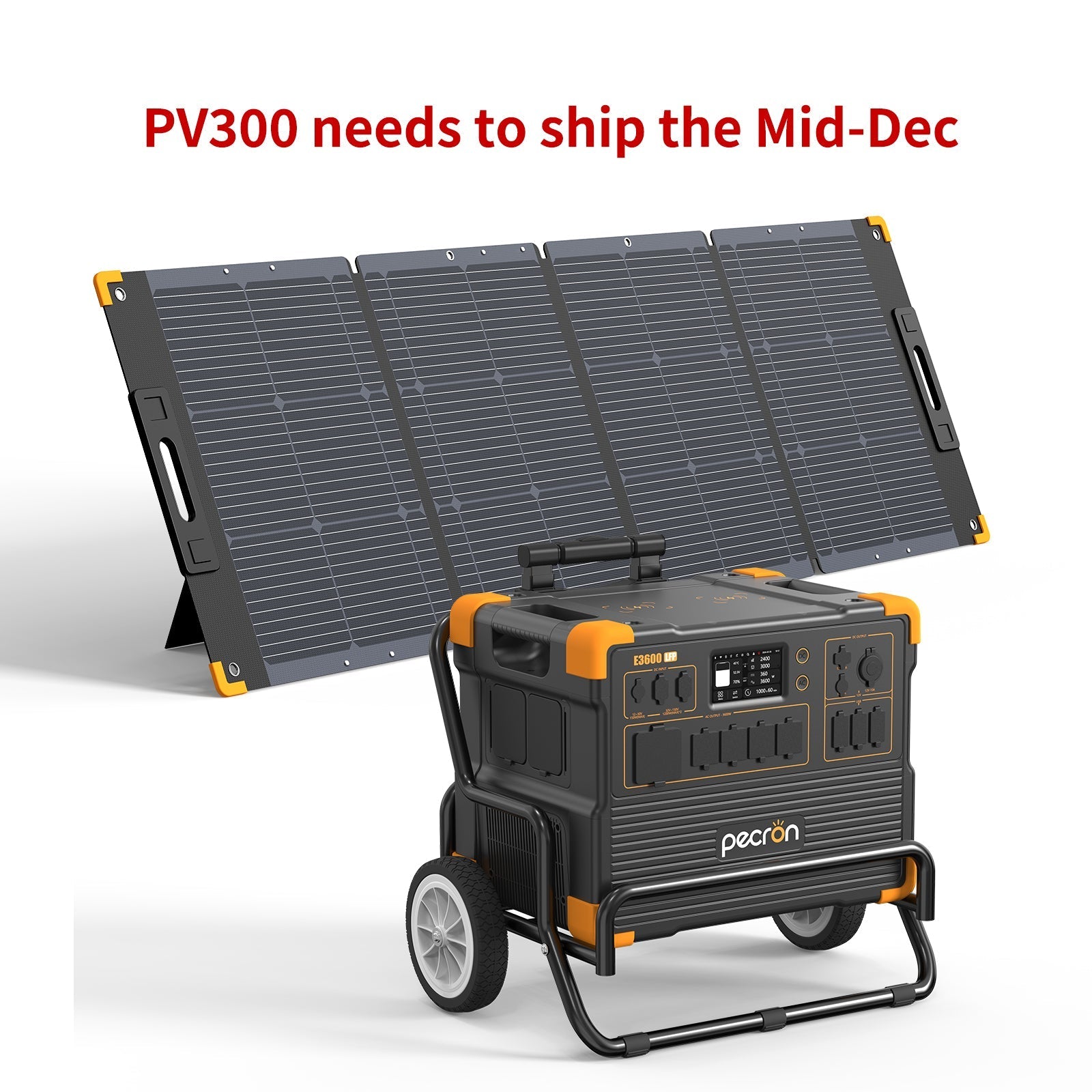 PECRON E3600LFP Portable Power Station 3600W 3072Wh - Green Vista Living
