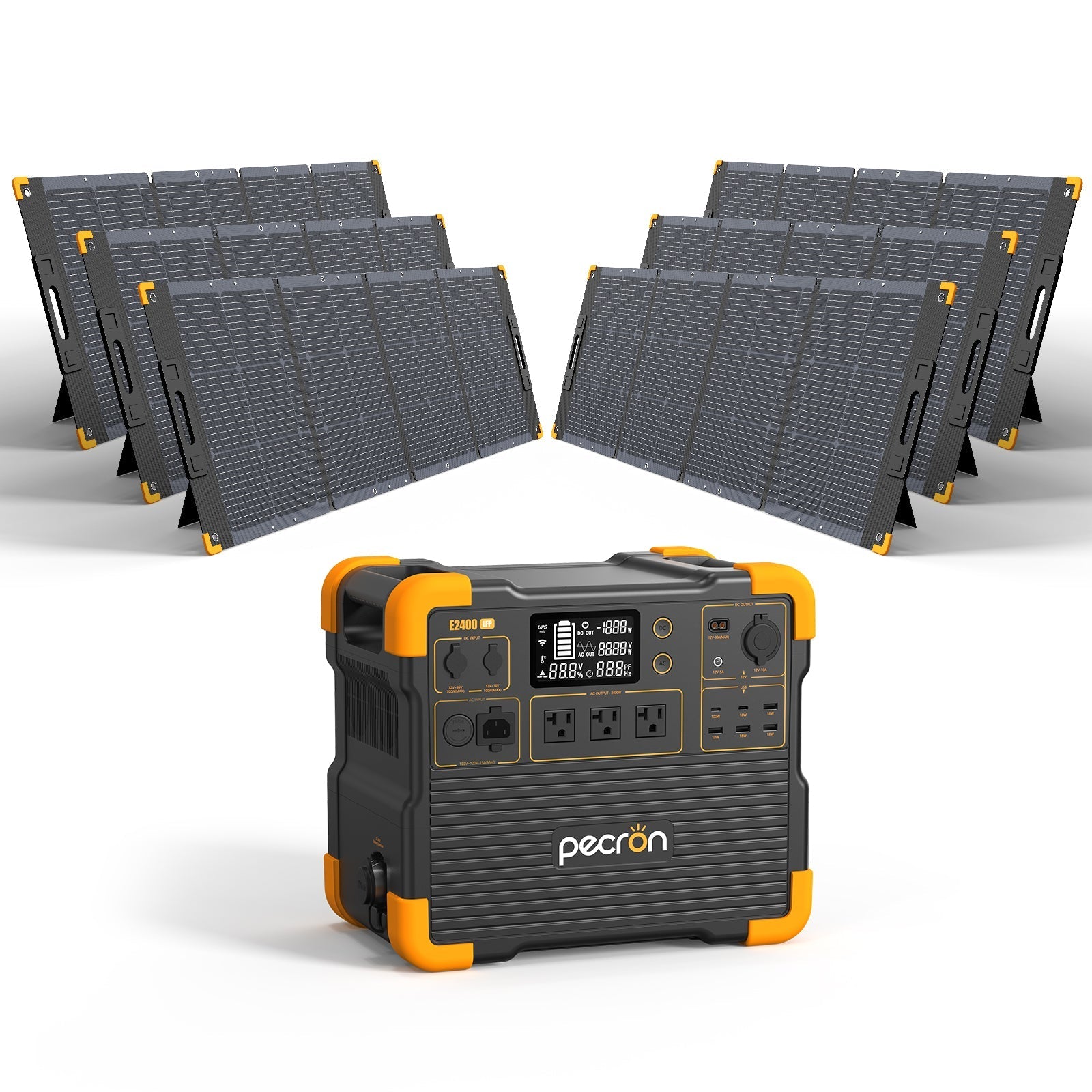 PECRON E2400LFP Portable Power Station 2400W 2048Wh - Green Vista Living