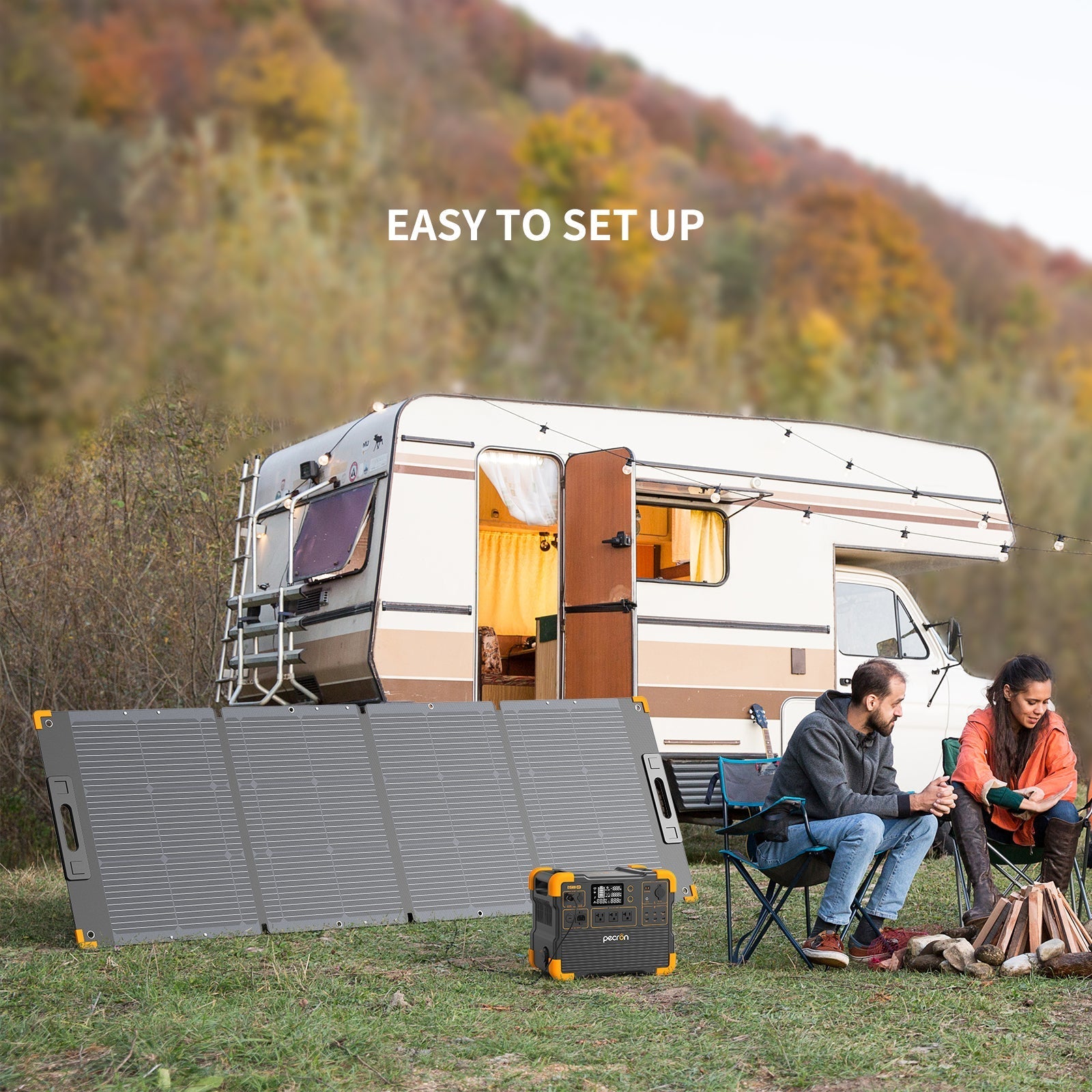 PECRON PV200 200W Portable Solar Panel Waterproof IP67 - Green Vista Living