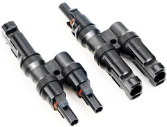 ALLPOWERS Solar connector Branch Y type Connectors in Pair MMF+FFM for Parallel Connection Between Solar Panels