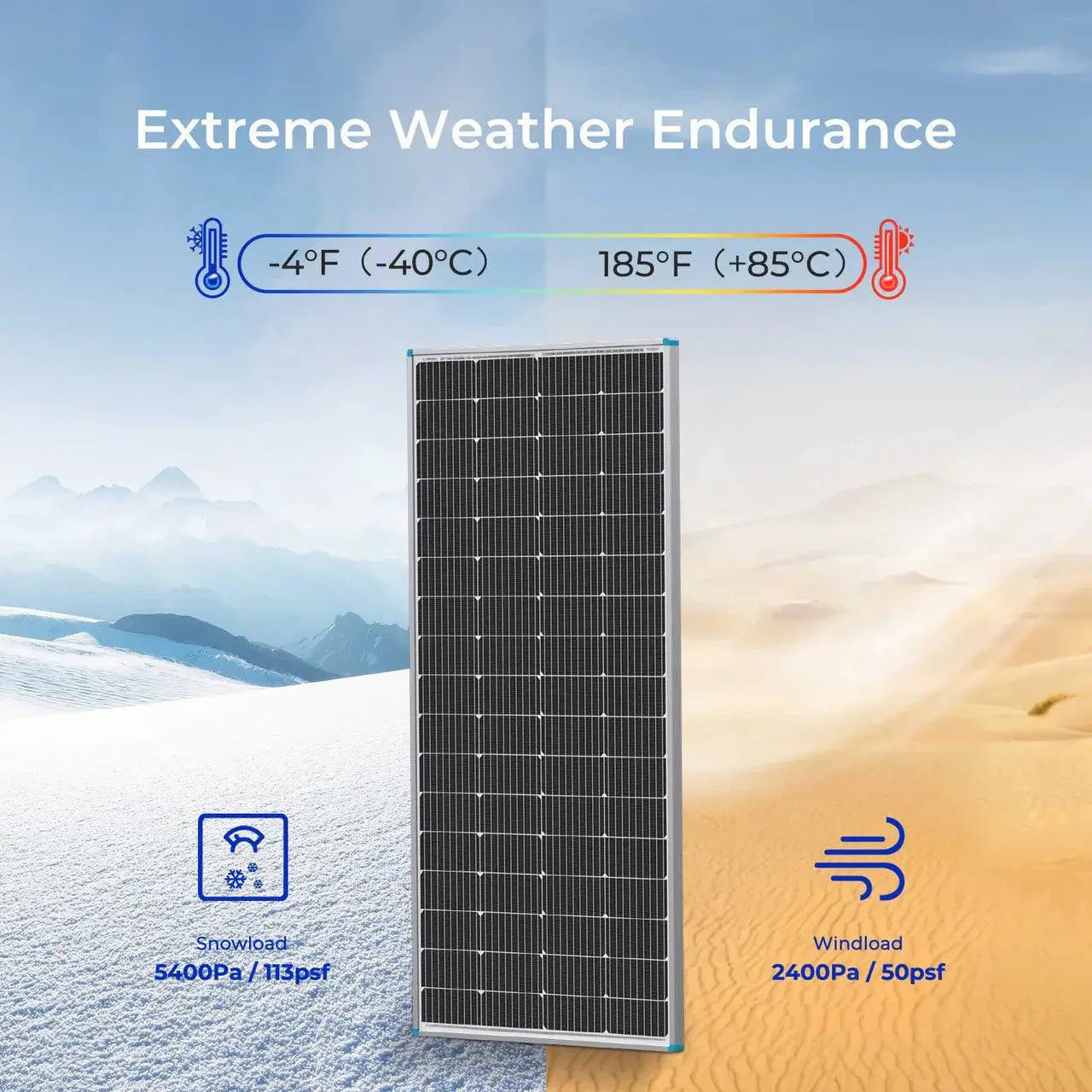 Renogy 200 Watt 12 Volt Monocrystalline Solar Panel with 40 Amp MPPT Charge Controller - Green Vista Living
