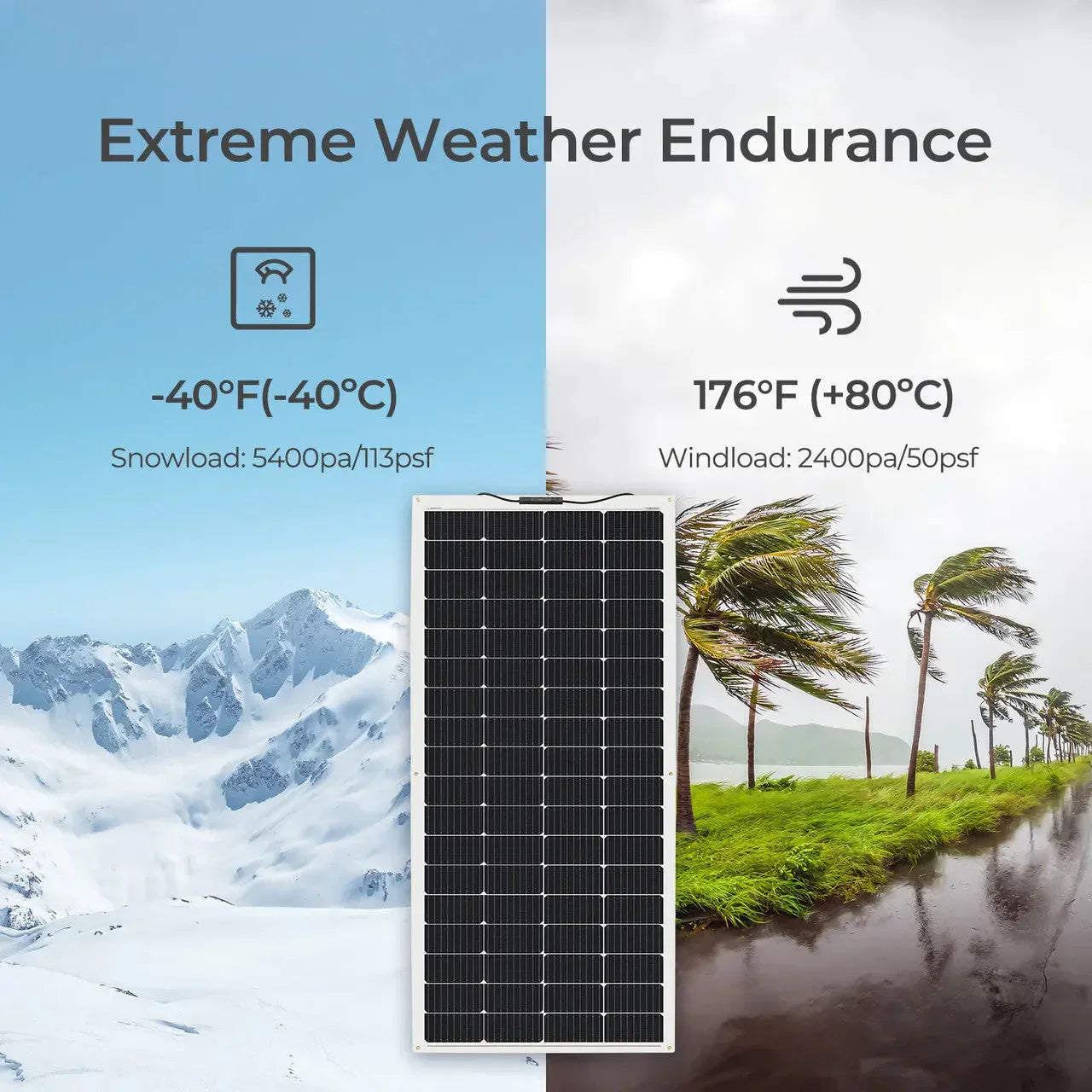 Renogy Flexible 4PCS 200W 12V Monocrystalline Solar Panel - Green Vista Living