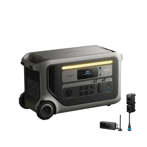 Anker SOLIX F3000 Portable Portable Power Station + Power Saver Kits - Green Vista Living