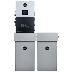 EG4 18K PowerPro ESS 14.3kWh - 28.6kWh Capacity | EG4-18Kpv & EG4-PowerPro WallMount Battery Bundle | 10-Year Warranty - Green Vista Living