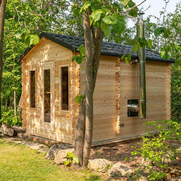 Dundalk Leisurecraft Canadian Timber Georgian Cabin Sauna with Changeroom | 6 Persons - Green Vista Living