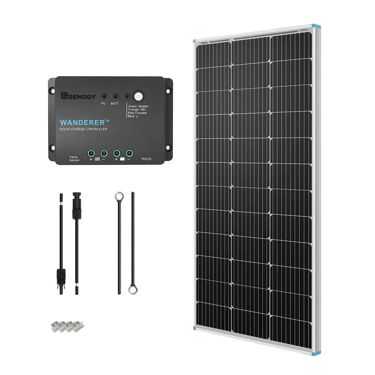 Renogy Starter Kit N-Type 100W 12V Solar Kit - Green Vista Living