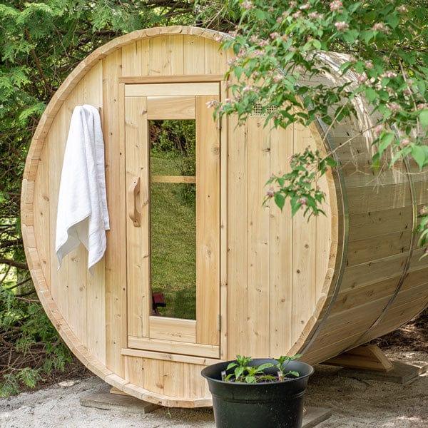 Dundalk Leisurecraft Canadian Timber Harmony Barrel Sauna | 4 Persons - Green Vista Living