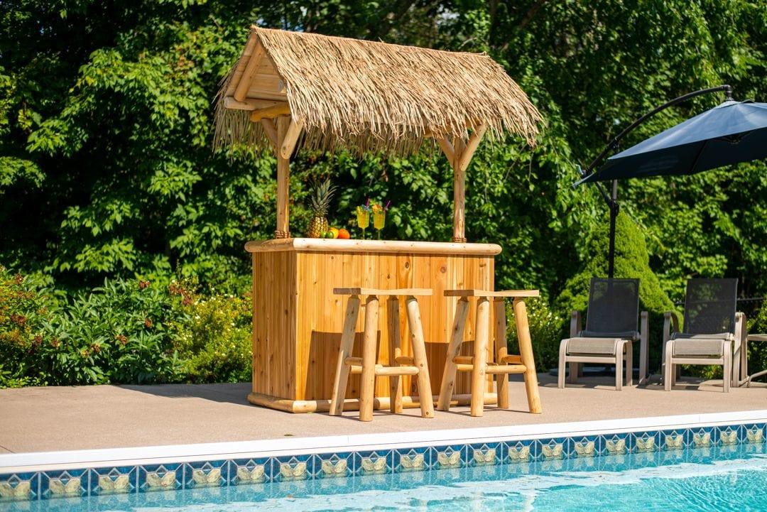 Dundalk Leisurecraft Canadian Timber Southern Fantasy Tiki Bar - Green Vista Living