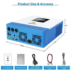 Sungold Power 10000W 48V Solar Charger Inverter (2 Units Parallel) - Green Vista Living