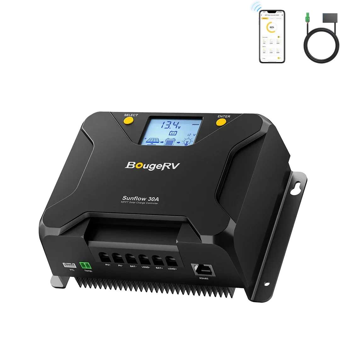 BougeRV Sunflow 30A MPPT Solar Charge Controller 12V/24V - Green Vista Living