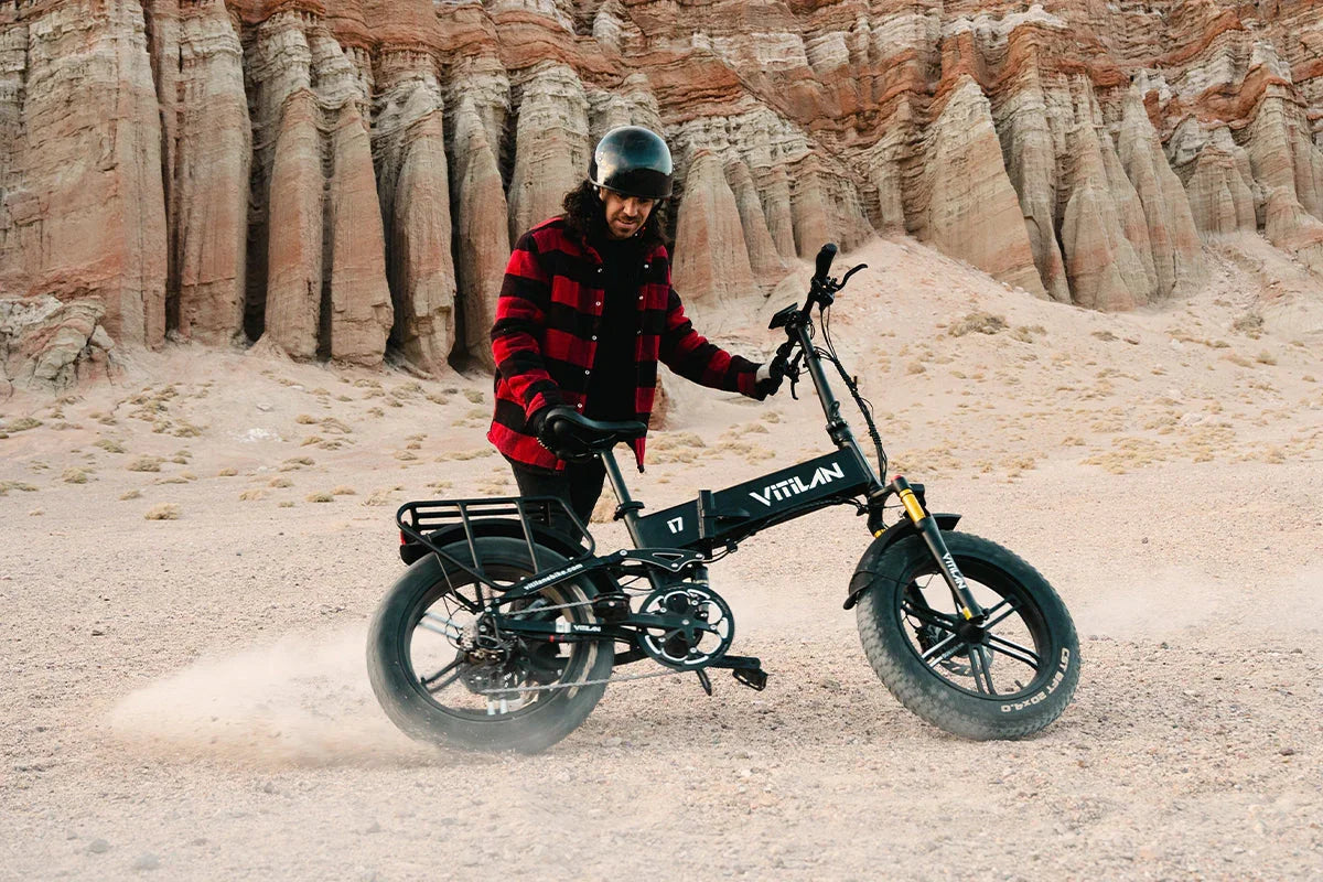 Vitilan I7 Pro Folding Full Suspension Electric Bike - Green Vista Living