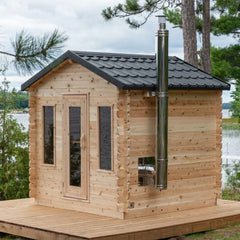 Dundalk Leisurecraft Canadian Timber Georgian Cabin Sauna | 6 Persons - Green Vista Living
