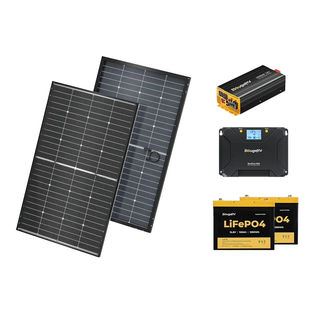 BougeRV 12V 400 Watt Rigid Solar System Kit - Green Vista Living