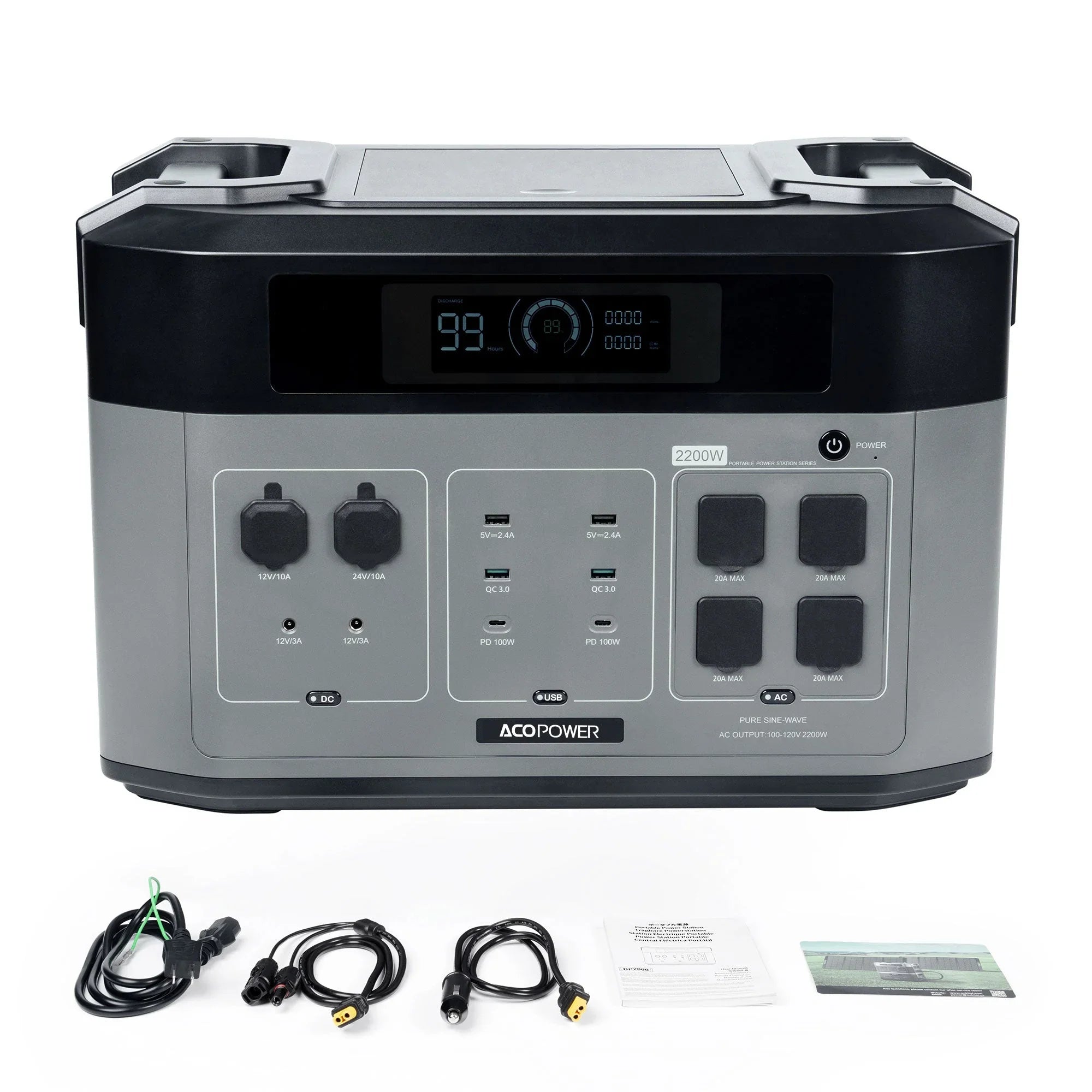 ACOPOWER BP2000 Solar Generator 2200W - Green Vista Living