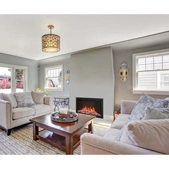 Amantii 33 inch Traditional Bespoke Smart Indoor Outdoor Electric Fireplace