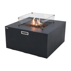Elementi Rocky Fire Table With Propane Tank Drawer OFG310 - Green Vista Living