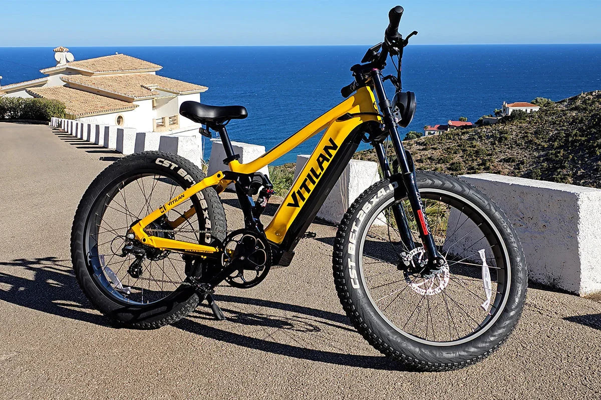 Vitilan T7PRO Full Suspension Mountain E-bike - Green Vista Living