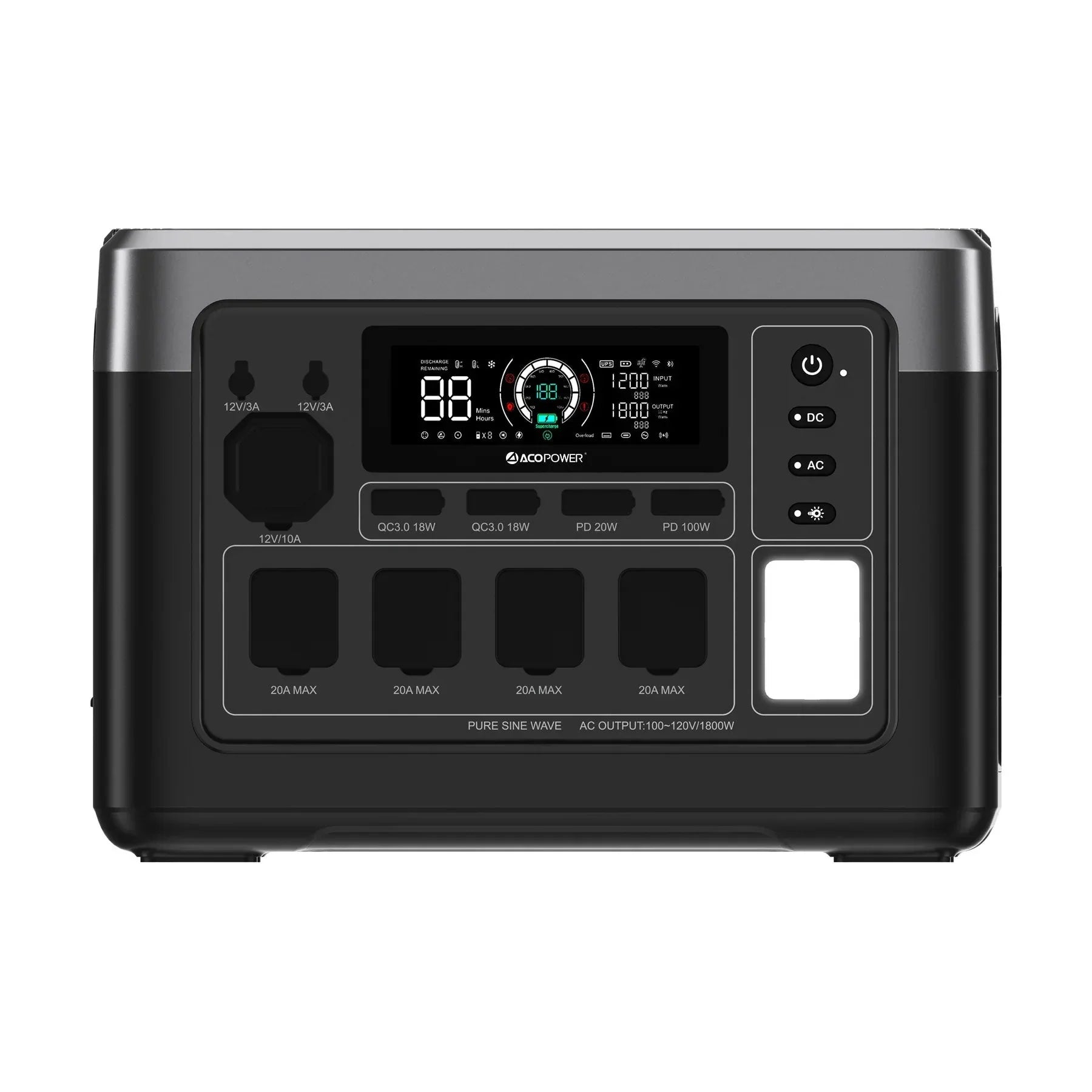ACOPOWER P1000 PLUS Portable Power Station 1800W/1024Wh - Green Vista Living