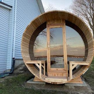 Dundalk Leisurecraft Canadian Tranquility MP Barrel Sauna | 6-8 Persons - Green Vista Living