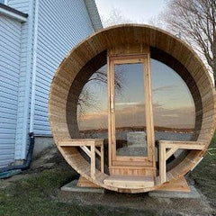 Dundalk Leisurecraft Canadian Tranquility MP Barrel Sauna | 6-8 Persons - Green Vista Living