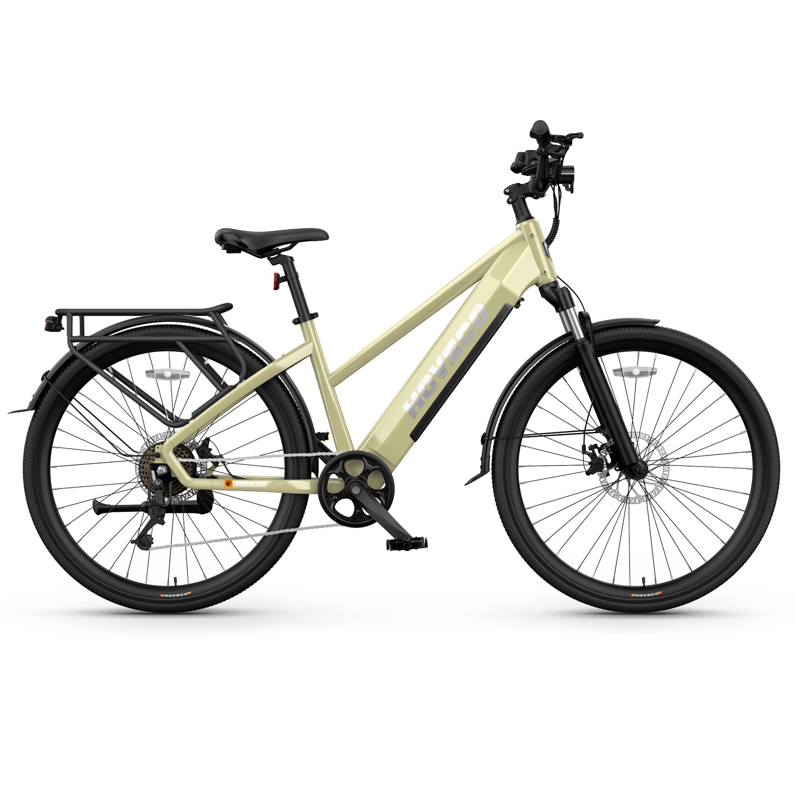 HOVSCO HovCity 27.5" Step-Thru Cruiser Electric Bike For Adults - Green Vista Living