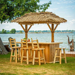 Dundalk Leisurecraft Canadian Timber Tropical Paradise Tiki Bar - Green Vista Living