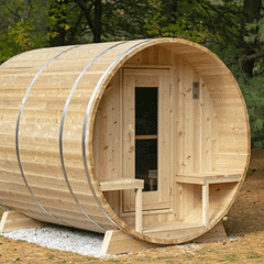 Dundalk Leisurecraft Canadian Timber Serenity Barrel Sauna | 4 Persons - Green Vista Living