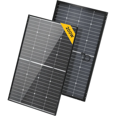 BougeRV N-Type 12V/24V 200 Watt Bifacial 16BB Solar Panel - Green Vista Living