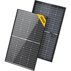 BougeRV N-Type 12V/24V 200 Watt Bifacial 16BB Solar Panel - Green Vista Living