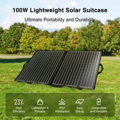 ACOPOWER PLK Portable Solar Panel Kit, Lightweight 20A Charge Controller——200W, 100W - Green Vista Living
