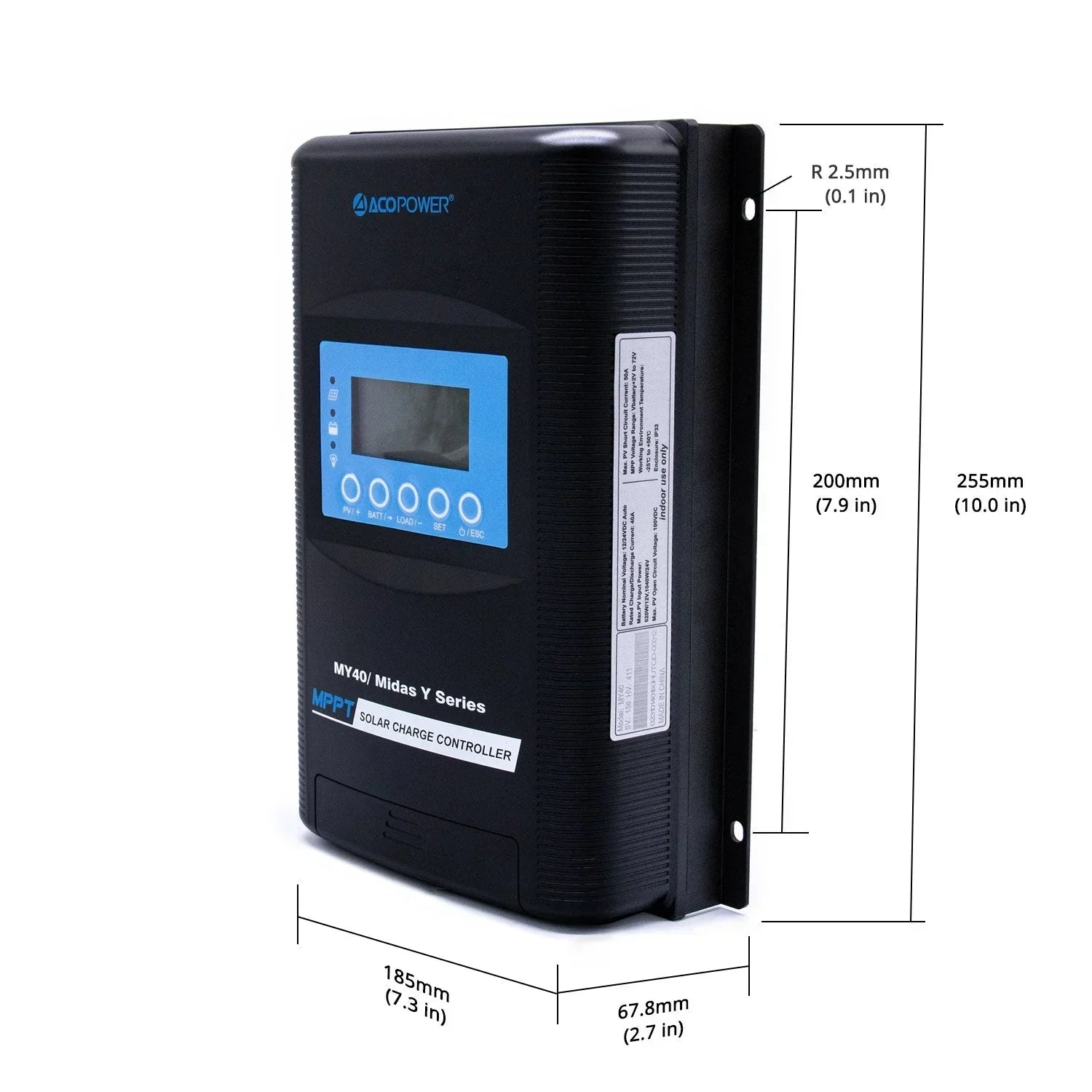 ACOPOWER Midas 40A MPPT Solar Charge Controller - Green Vista Living
