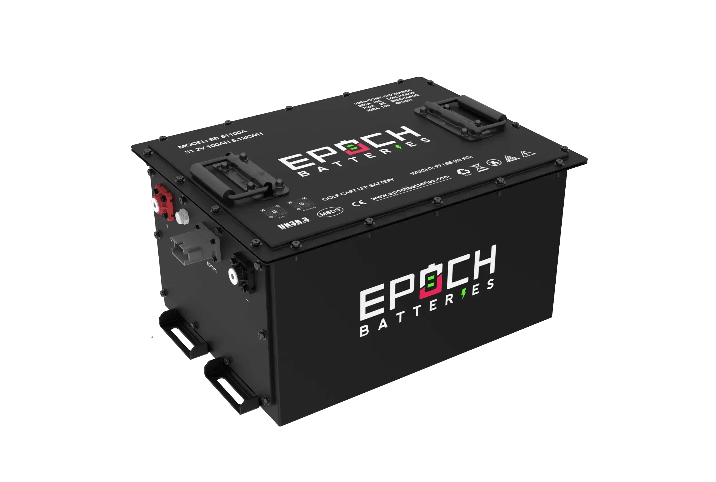 Epoch Batteries 48V 105Ah (Other) Lithium (LiFePO4) Golf Cart Battery - Complete Kit - Green Vista Living