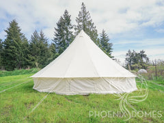 20'/6m Canvas Bell Tent - Phoenix Domes - Green Vista Living