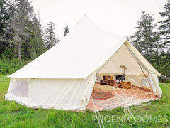 20'/6m Canvas Bell Tent - Phoenix Domes - Green Vista Living