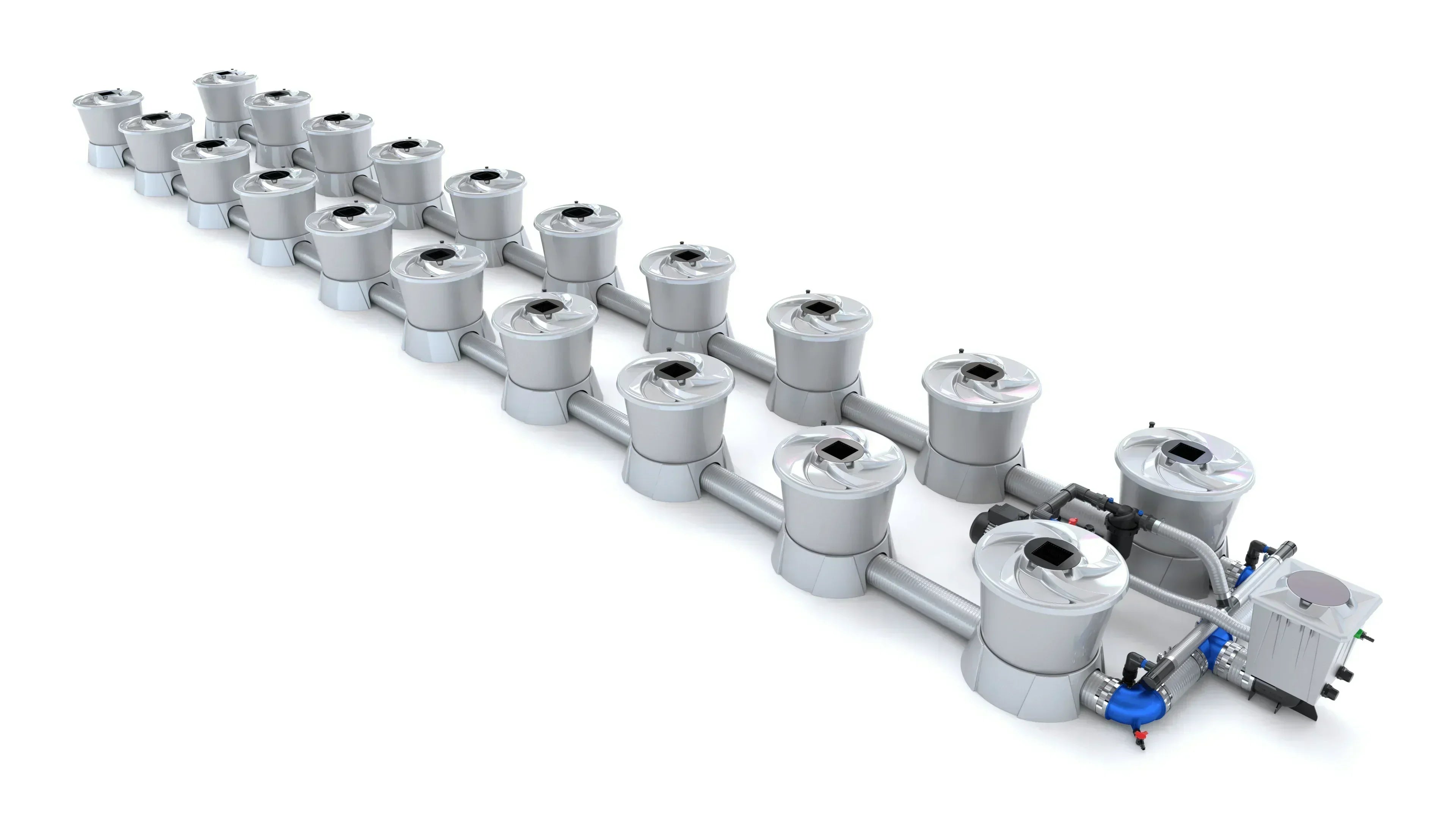 Alien Hydroponics - V-SYSTEM 20 Pot 2 Row Kit - Green Vista Living