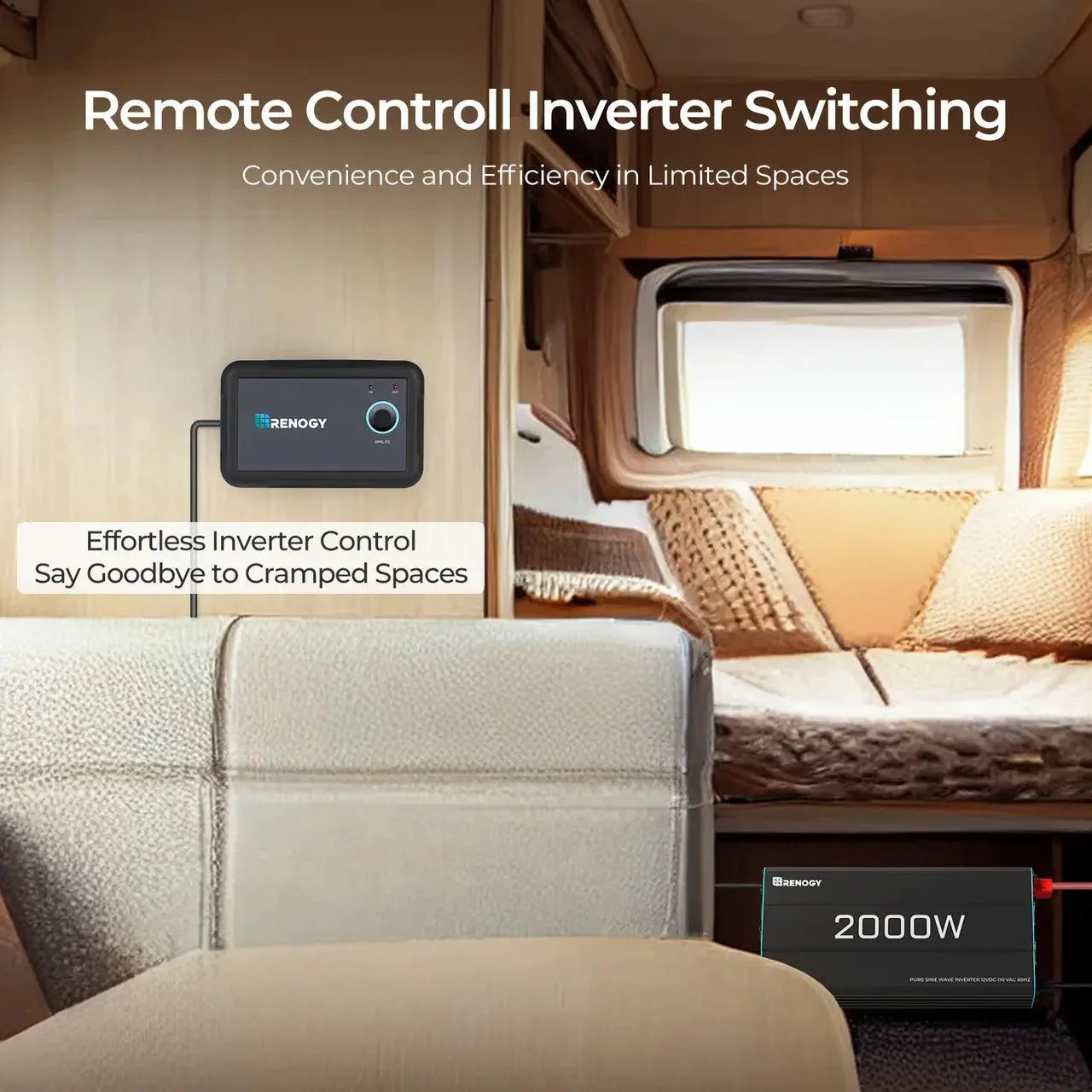 Renogy 2000W 12V Pure Sine Wave Inverter - Green Vista Living