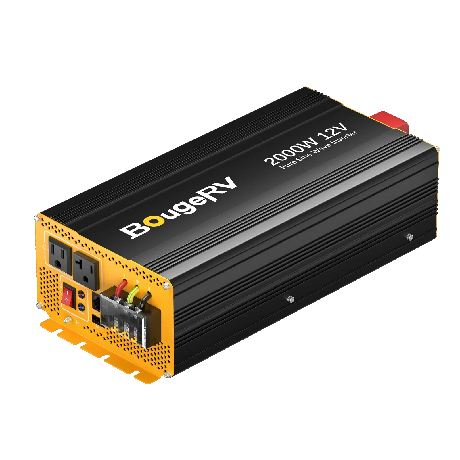 BougeRV 2000W 12V Pure Sine Wave Inverter with Bluetooth - Green Vista Living