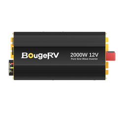 BougeRV 2000W 12V Pure Sine Wave Inverter with Bluetooth