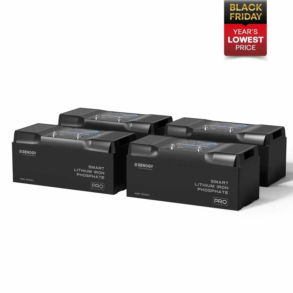 Renogy Pro - 12V 100Ah/200Ah Smart LiFePO4 Battery w/ Bluetooth & Self-Heating - Green Vista Living