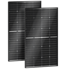 BougeRV N-Type 12V/24V 200 Watt Bifacial 16BB Solar Panel