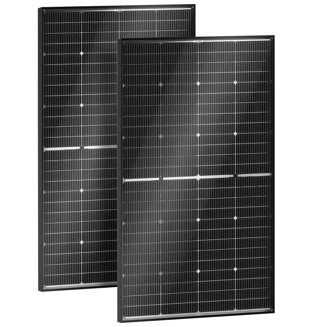 BougeRV 16BB N-Type 12V/24V 100 Watt Bifacial Solar Panel - Green Vista Living